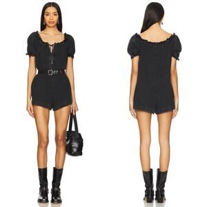 Free People We The Free Daisy Denim Babydoll Romper M